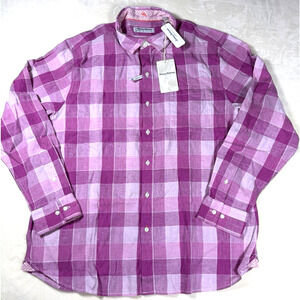 Tommy Bahama Barbados Breeze Stretch Plaid Mens XL Button Down Shirt NWT $138